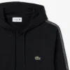 Logo Şeritli Fermuarlı Kapüşonlu Sweatshirt