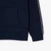 Logo Şeritli Fermuarlı Kapüşonlu Sweatshirt