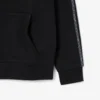 Logo Şeritli Fermuarlı Kapüşonlu Sweatshirt