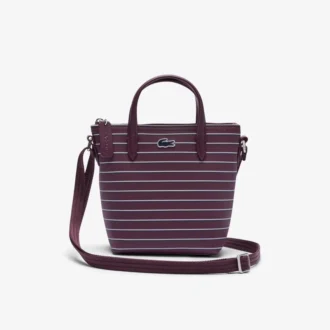 Mini Çizgili L.12.12 Concept Tote
