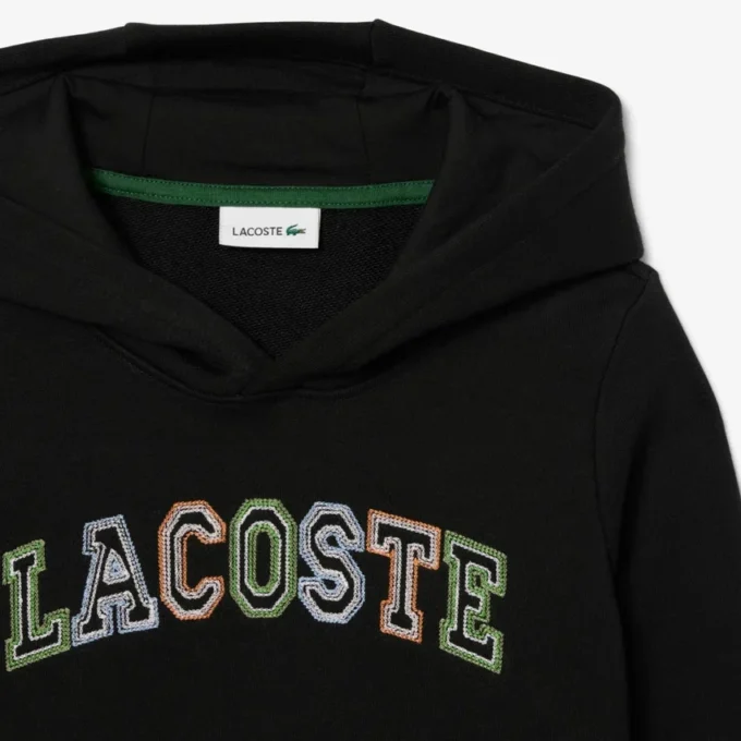 Nakışlı Polar Kapüşonlu Sweatshirt