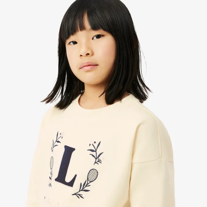 Nakışlı Rozetli Neopren Sweatshirt