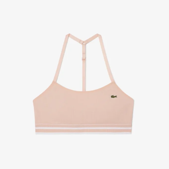 Nervürlü Pamuklu Bralette