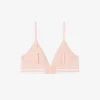 Nervürlü Pamuklu Üçgen Bralette