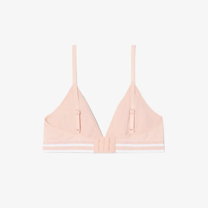 Nervürlü Pamuklu Üçgen Bralette