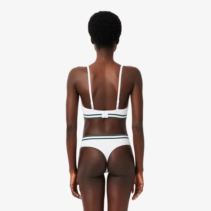 Nervürlü Pamuklu Üçgen Bralette