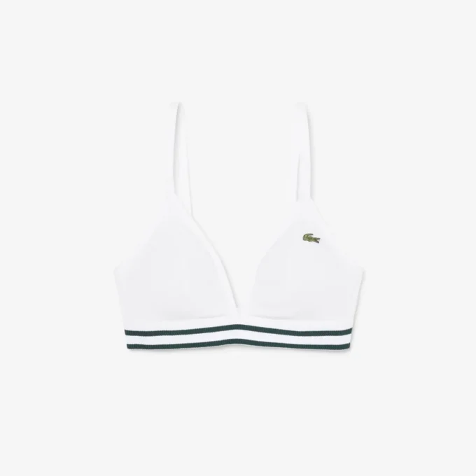 Nervürlü Pamuklu Üçgen Bralette
