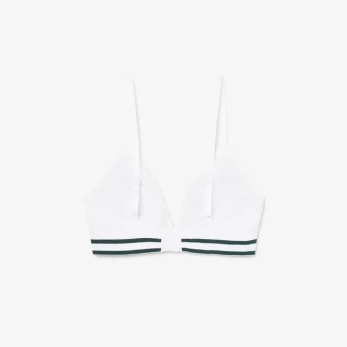 Nervürlü Pamuklu Üçgen Bralette