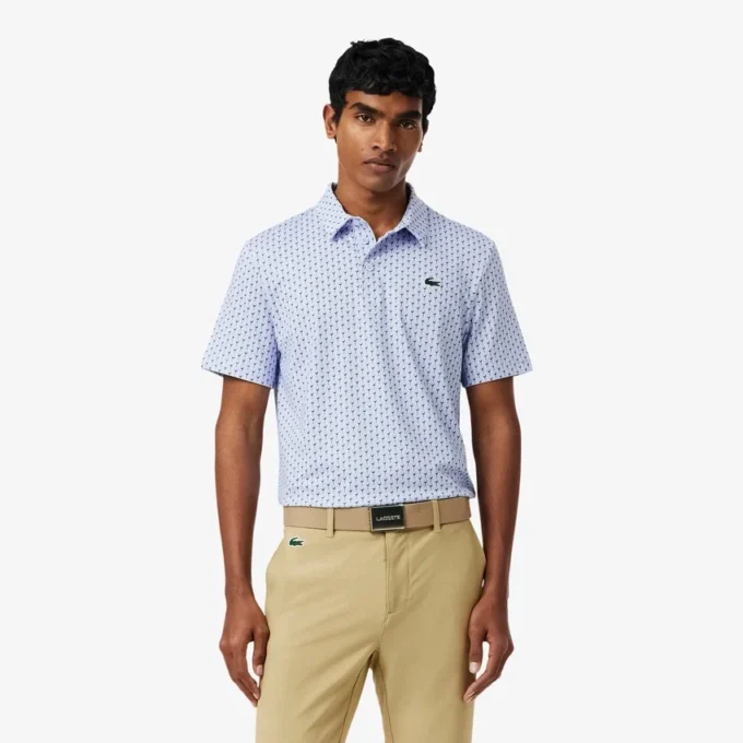 Normal Kesim Baskılı Golf Polo Tişörtü