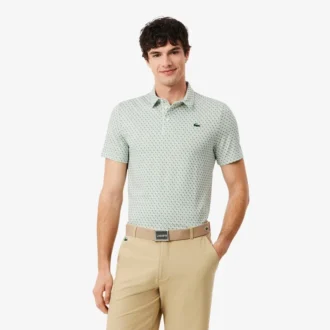 Normal Kesim Baskılı Golf Polo Tişörtü