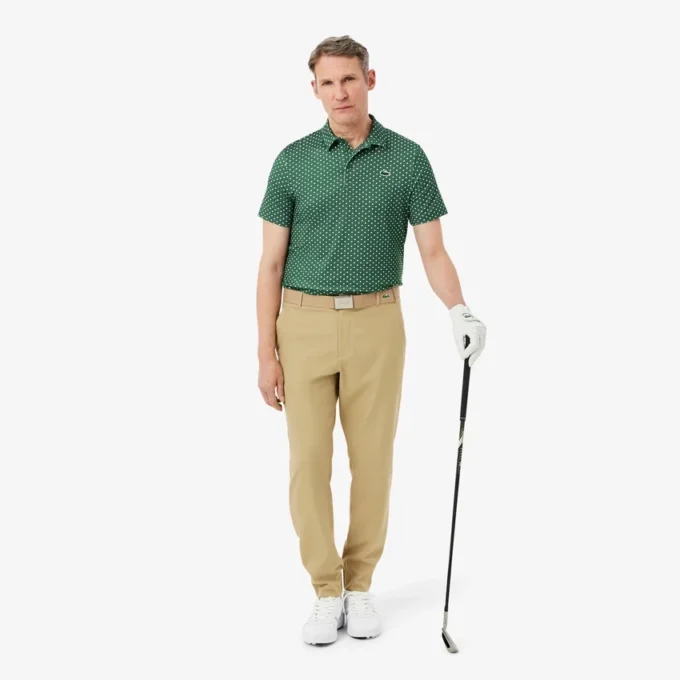 Normal Kesim Baskılı Golf Polo Tişörtü