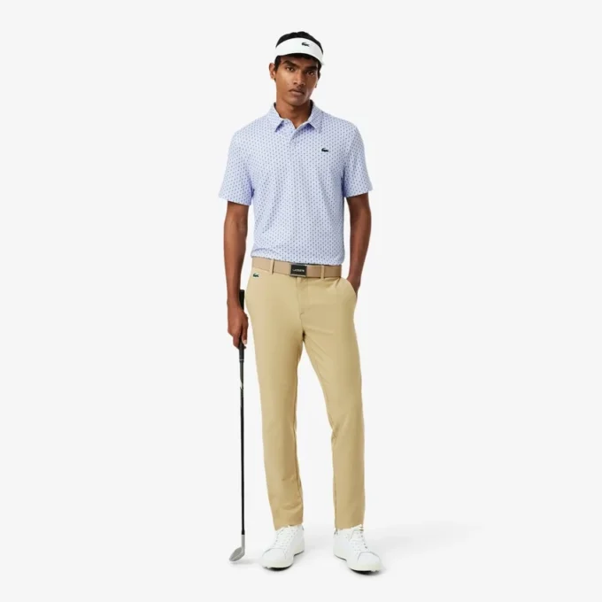 Normal Kesim Baskılı Golf Polo Tişörtü