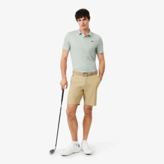 Normal Kesim Baskılı Golf Polo Tişörtü