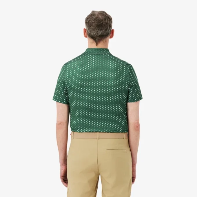 Normal Kesim Baskılı Golf Polo Tişörtü