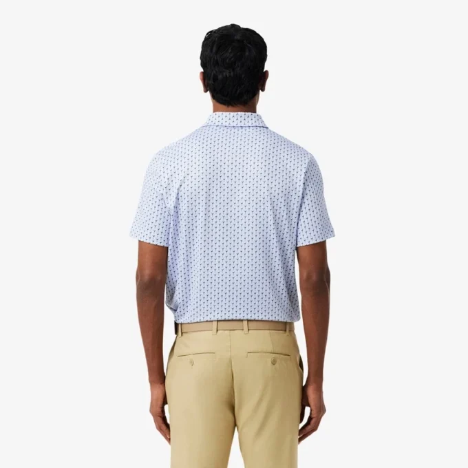 Normal Kesim Baskılı Golf Polo Tişörtü