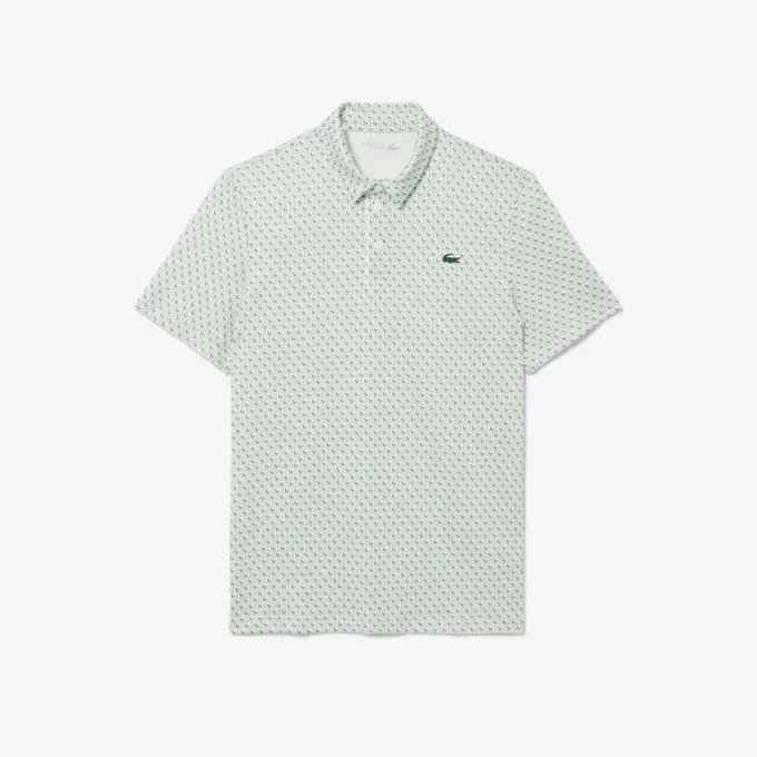Normal Kesim Baskılı Golf Polo Tişörtü