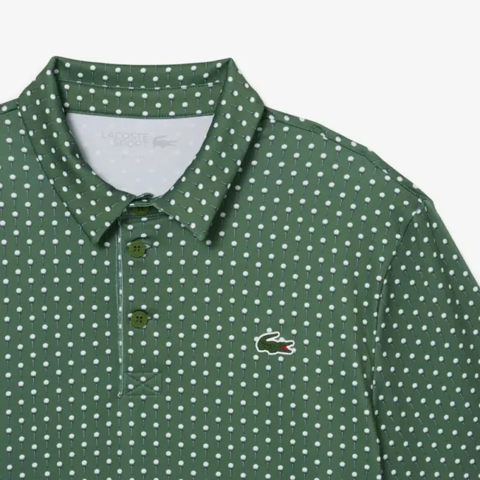 Normal Kesim Baskılı Golf Polo Tişörtü