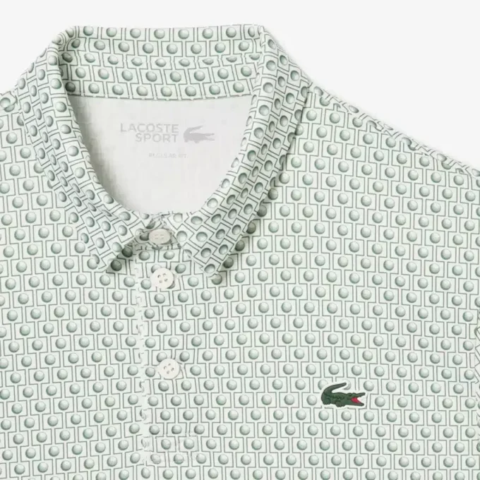 Normal Kesim Baskılı Golf Polo Tişörtü