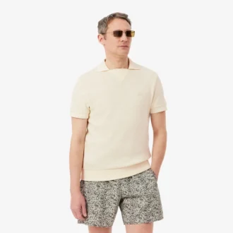 Normal Kesim Dantelli Pamuklu Polo Tişört