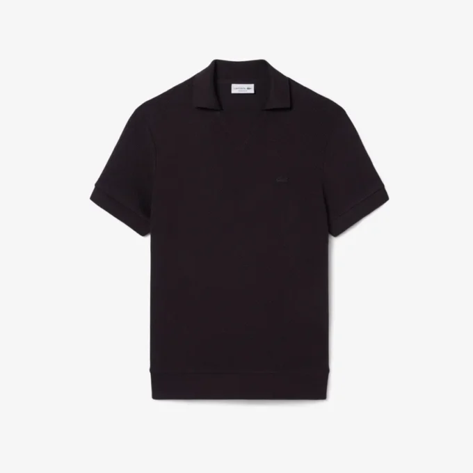 Normal Kesim Dantelli Pamuklu Polo Tişört