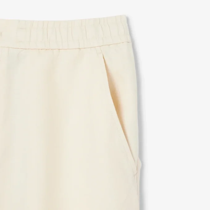 Normal Kesim Keten Blend Twill Şort