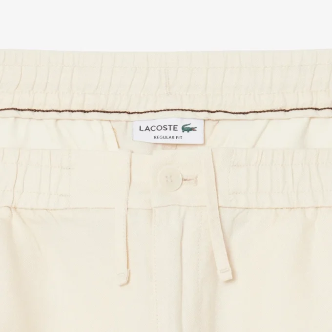 Normal Kesim Keten Blend Twill Şort