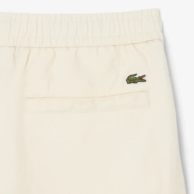 Normal Kesim Keten Blend Twill Şort