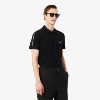 Normal Kesim Logo Şeritli Polo Tişört