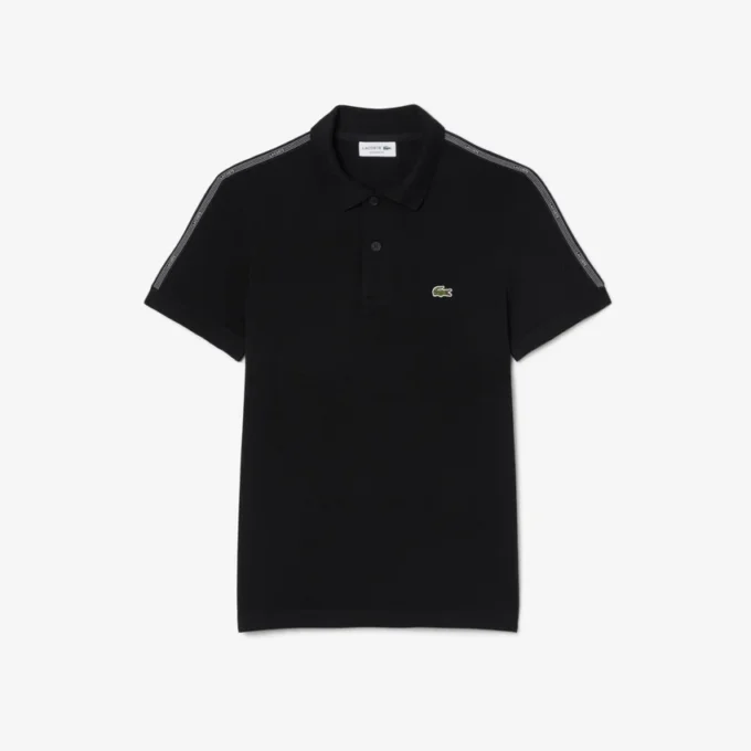 Normal Kesim Logo Şeritli Polo Tişört