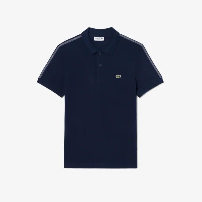 Normal Kesim Logo Şeritli Polo Tişört