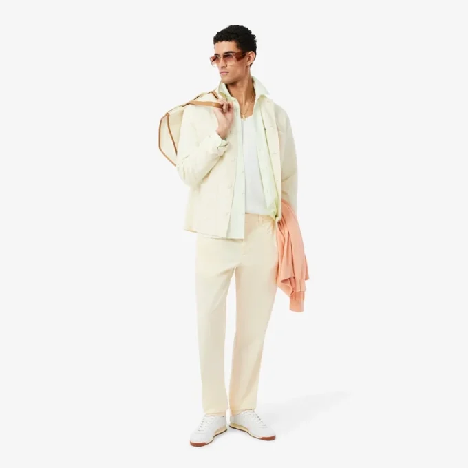 Normal Kesim Pamuklu Twill Chino Pantolon