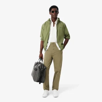 Normal Kesim Pamuklu Twill Chino Pantolon