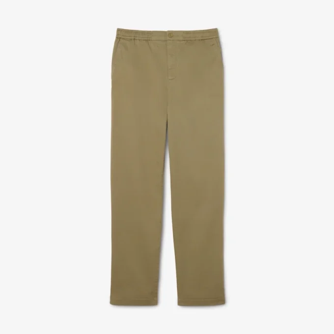 Normal Kesim Pamuklu Twill Chino Pantolon