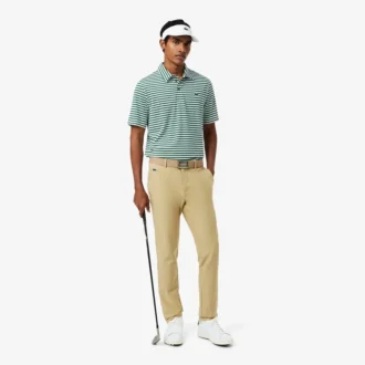 Normal Kesim Ultra Dry Çizgili Golf Polo Tişörtü