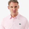 Normal Kesim Ultra Dry Çizgili Golf Polo Tişörtü