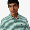 Normal Kesim Ultra Dry Çizgili Golf Polo Tişörtü
