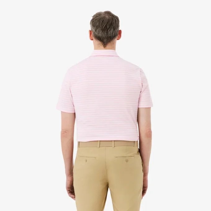 Normal Kesim Ultra Dry Çizgili Golf Polo Tişörtü