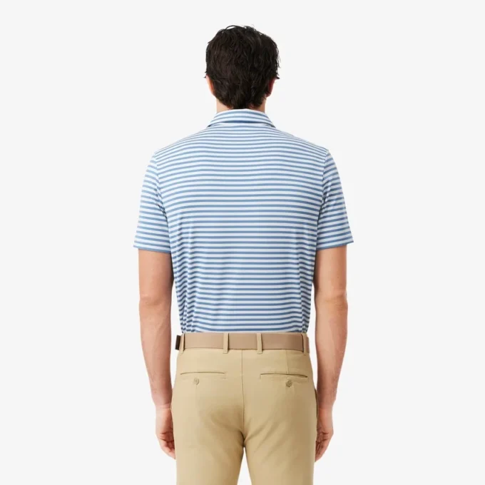 Normal Kesim Ultra Dry Çizgili Golf Polo Tişörtü