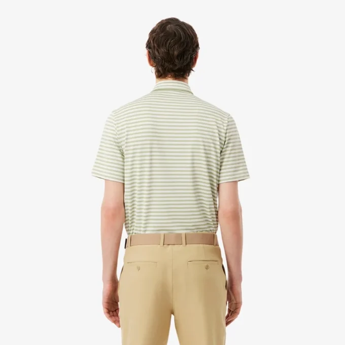 Normal Kesim Ultra Dry Çizgili Golf Polo Tişörtü