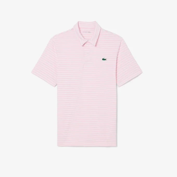 Normal Kesim Ultra Dry Çizgili Golf Polo Tişörtü