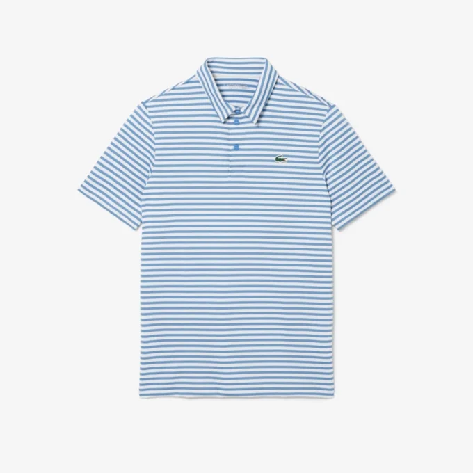 Normal Kesim Ultra Dry Çizgili Golf Polo Tişörtü