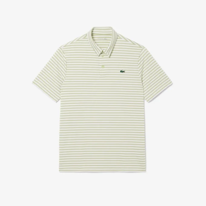 Normal Kesim Ultra Dry Çizgili Golf Polo Tişörtü