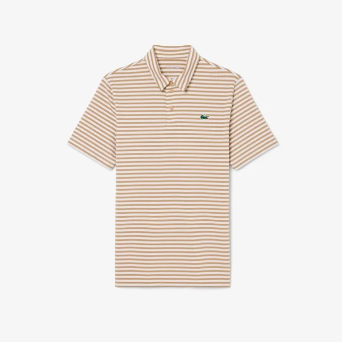 Normal Kesim Ultra Dry Çizgili Golf Polo Tişörtü