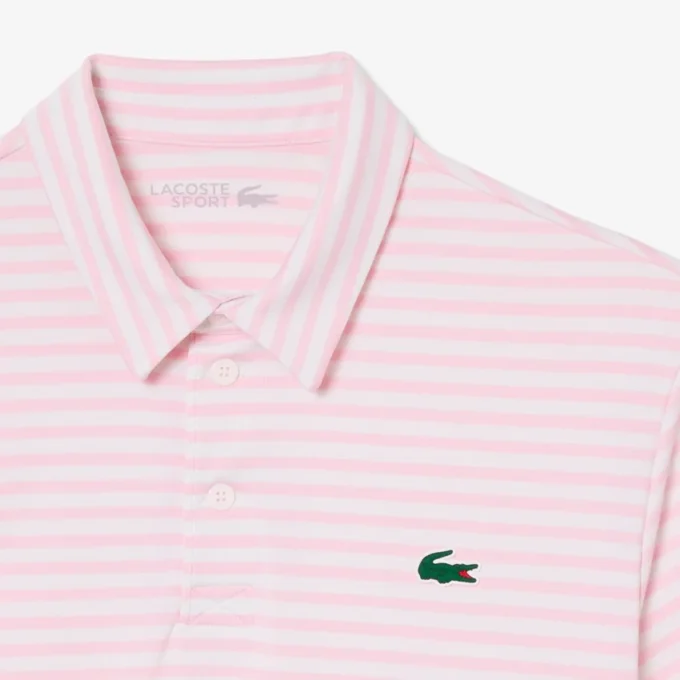 Normal Kesim Ultra Dry Çizgili Golf Polo Tişörtü