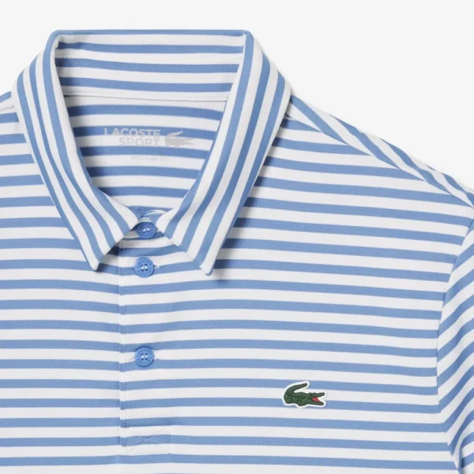 Normal Kesim Ultra Dry Çizgili Golf Polo Tişörtü