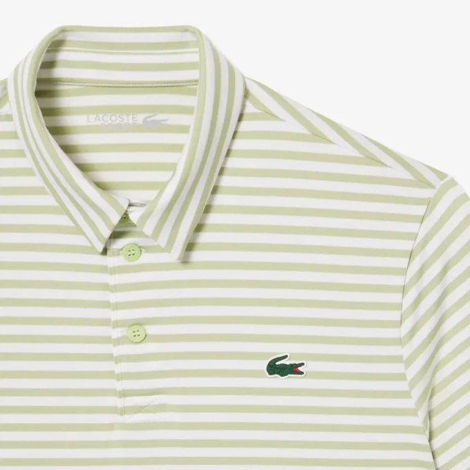 Normal Kesim Ultra Dry Çizgili Golf Polo Tişörtü
