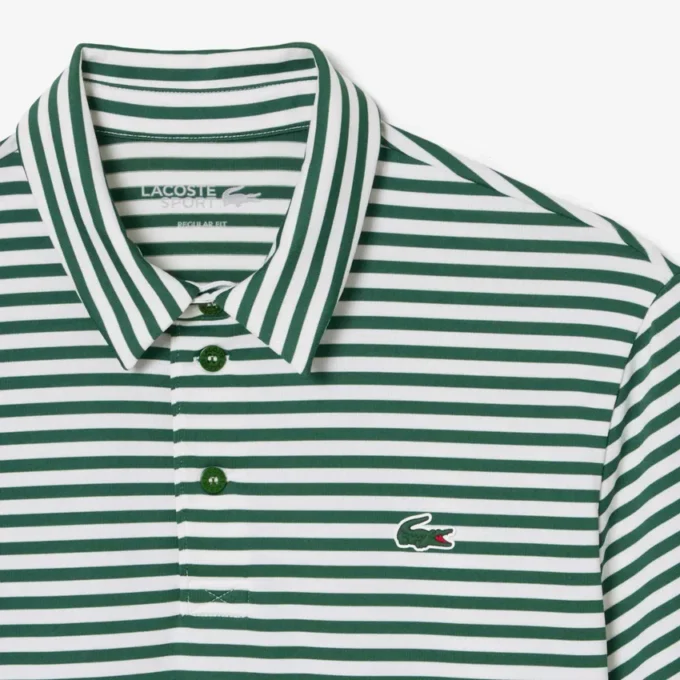 Normal Kesim Ultra Dry Çizgili Golf Polo Tişörtü
