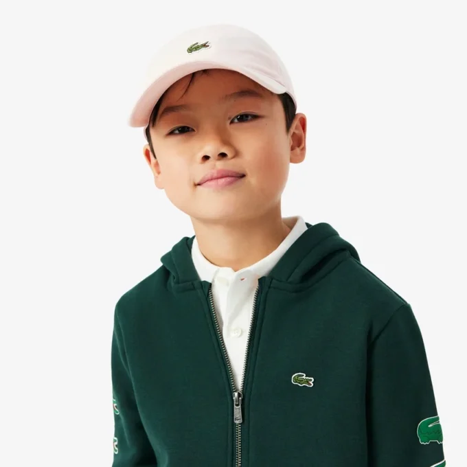 Çocuk Baskılı Polar Fermuarlı Kapüşonlu Sweatshirt