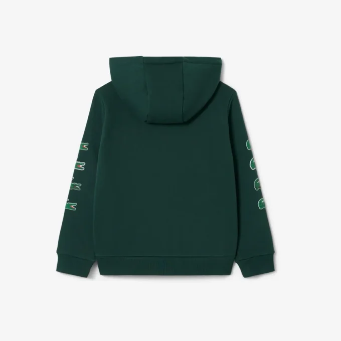 Çocuk Baskılı Polar Fermuarlı Kapüşonlu Sweatshirt