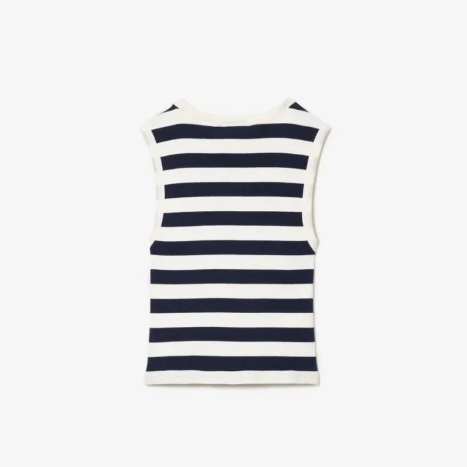 Çocuk Çizgili Ribana Pamuklu Tank Top Çocuk Çizgili Ribana Pamuklu Tank Top